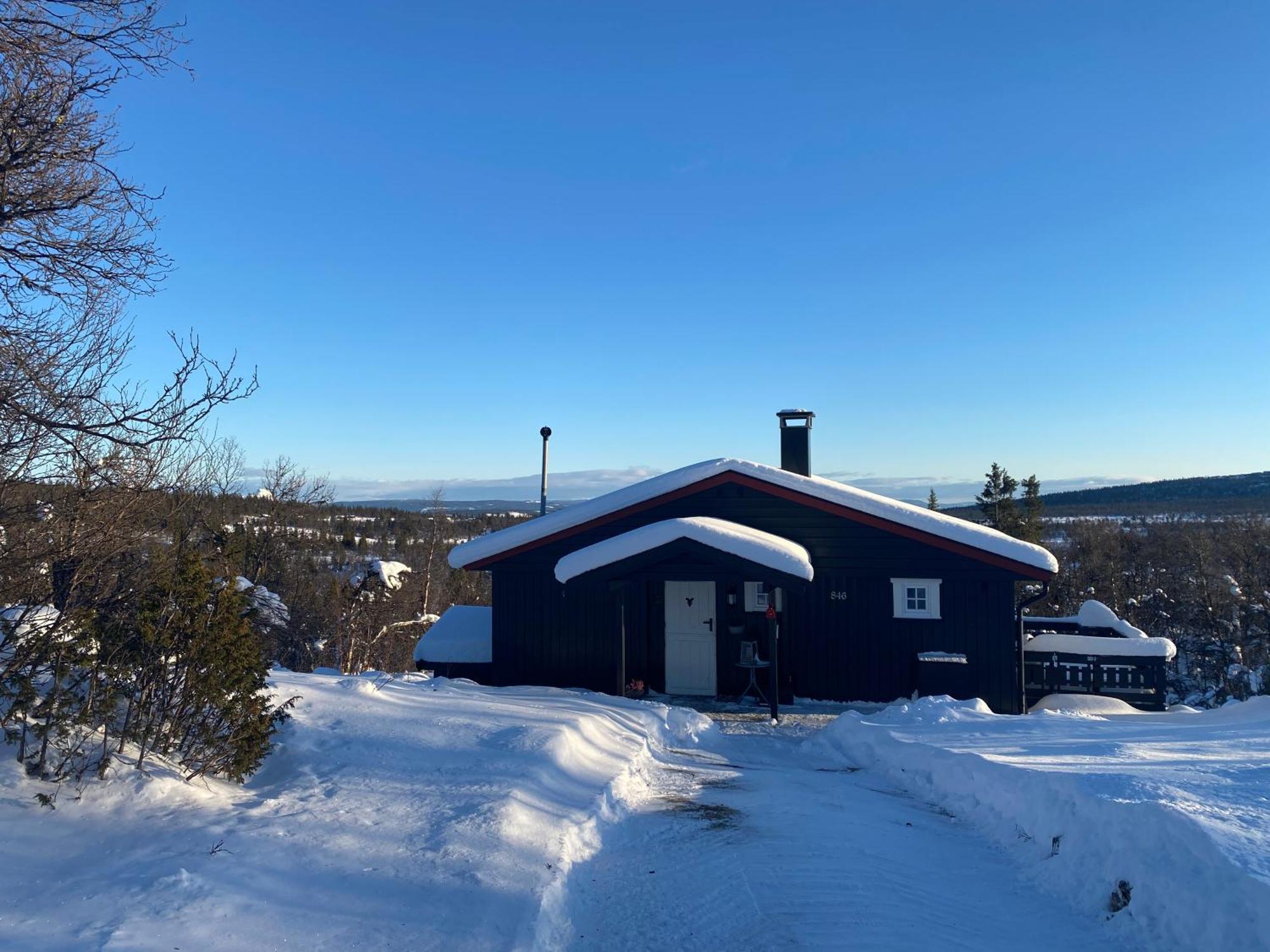 Cabin In The Mountain, Outstanding View & Solar Energy Slidre Exterior photo